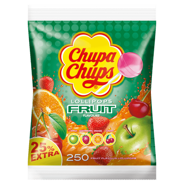 Frutta Chupa Chups 250 pezzi in sacchetto di ricarica, 3250g