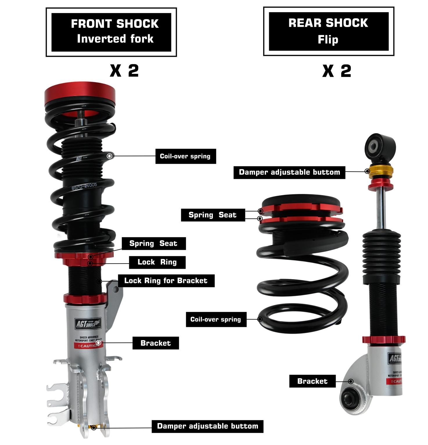 Fiat 595 Abarth - AGT-Shock Coilover