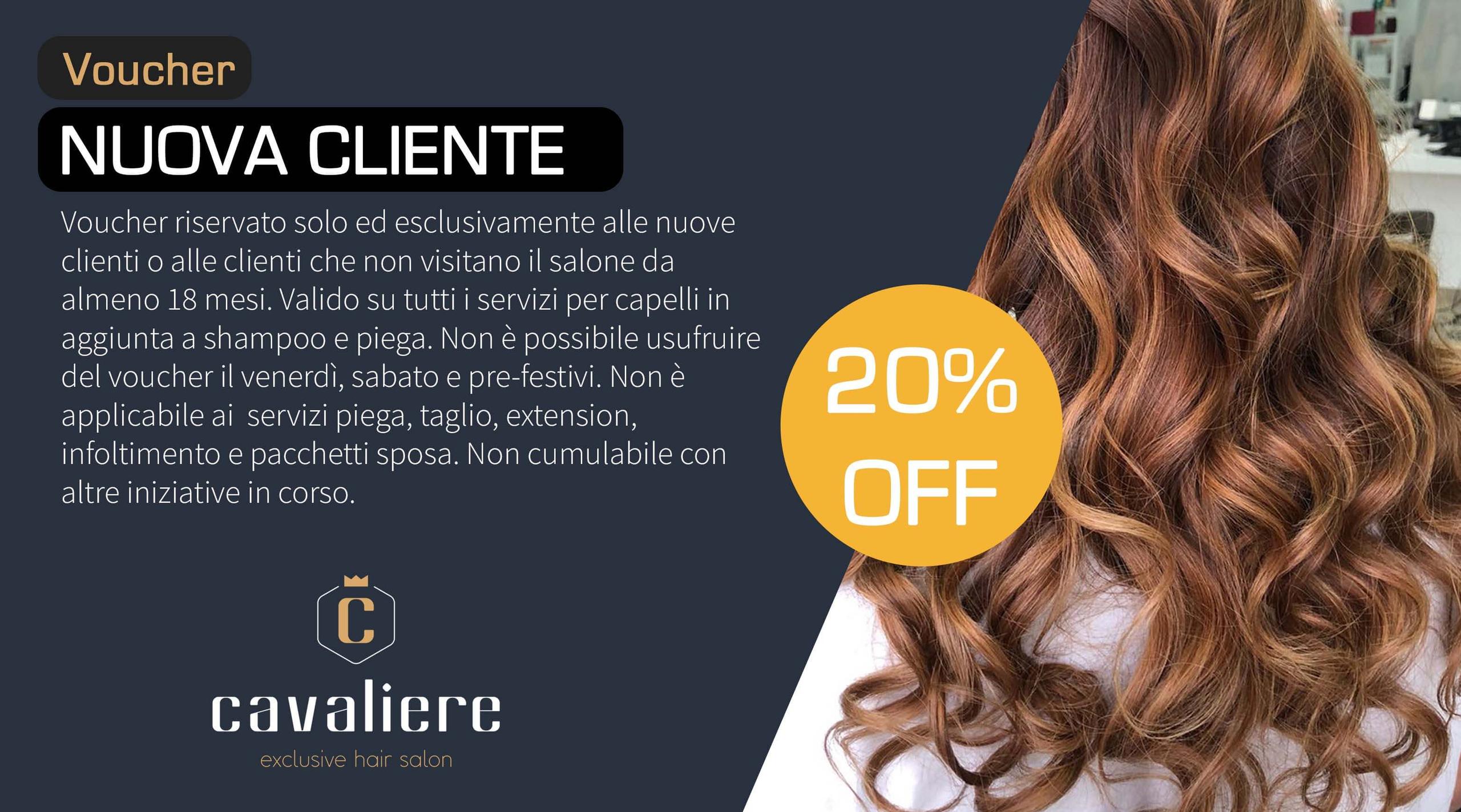 Voucher Nuova Cliente Cavaliere Exclusive Hair Salon