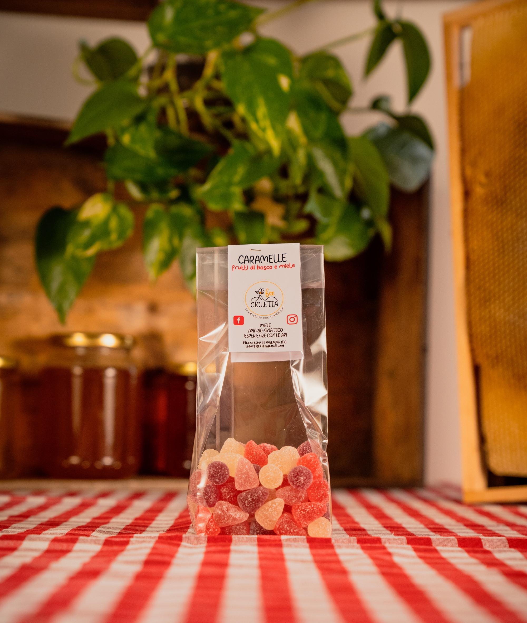 Caramelle frutti di bosco e miele
