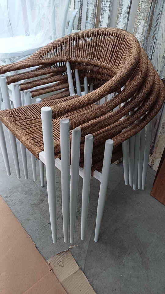 Sedia Capotavola Alu Bia Wicker