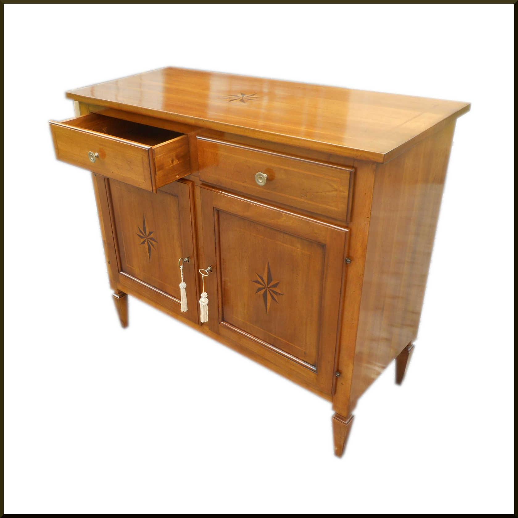 Credenza due porte in stile 700 lombardo