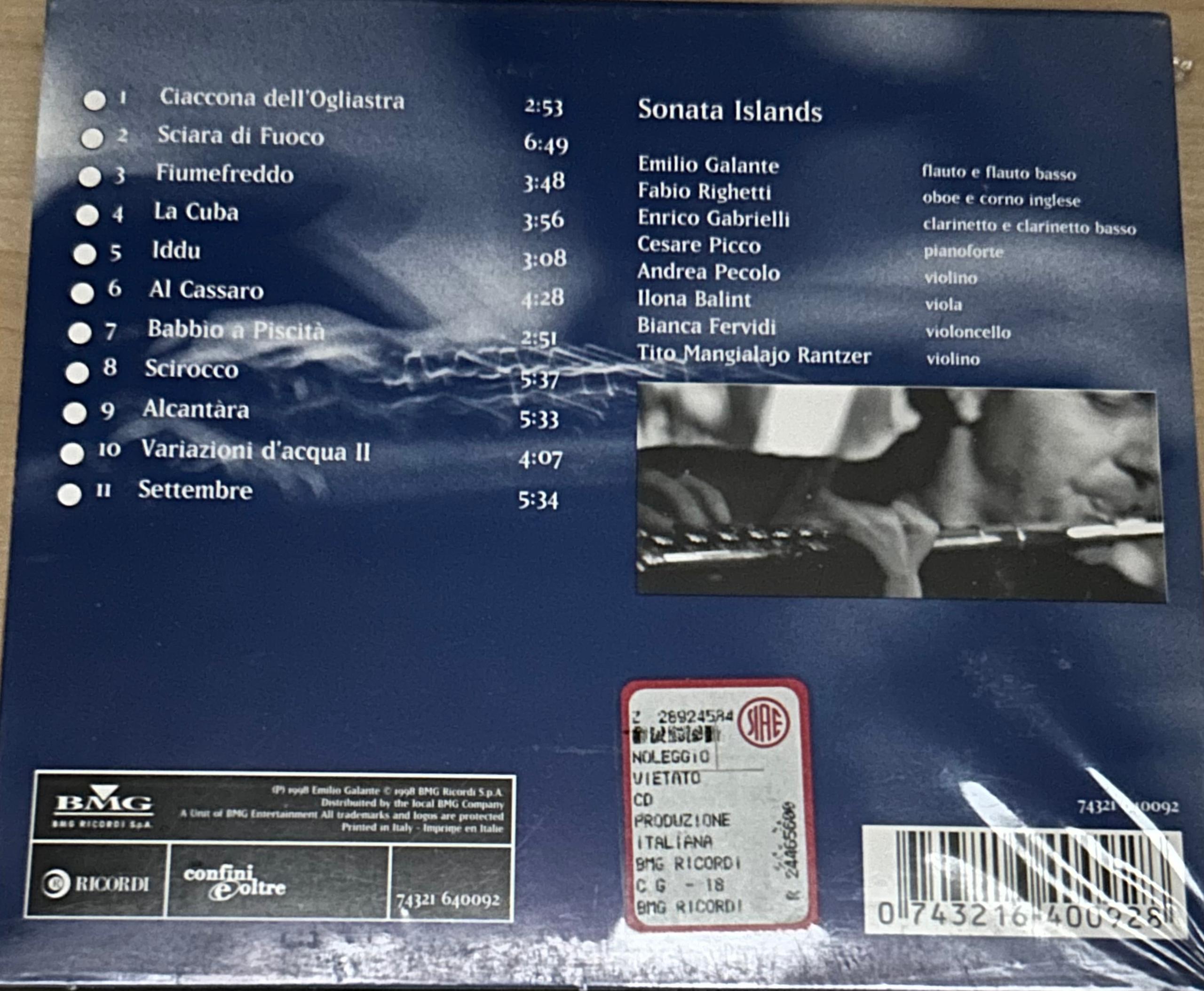 CD - Sciare di fuoco, Emilio Galante