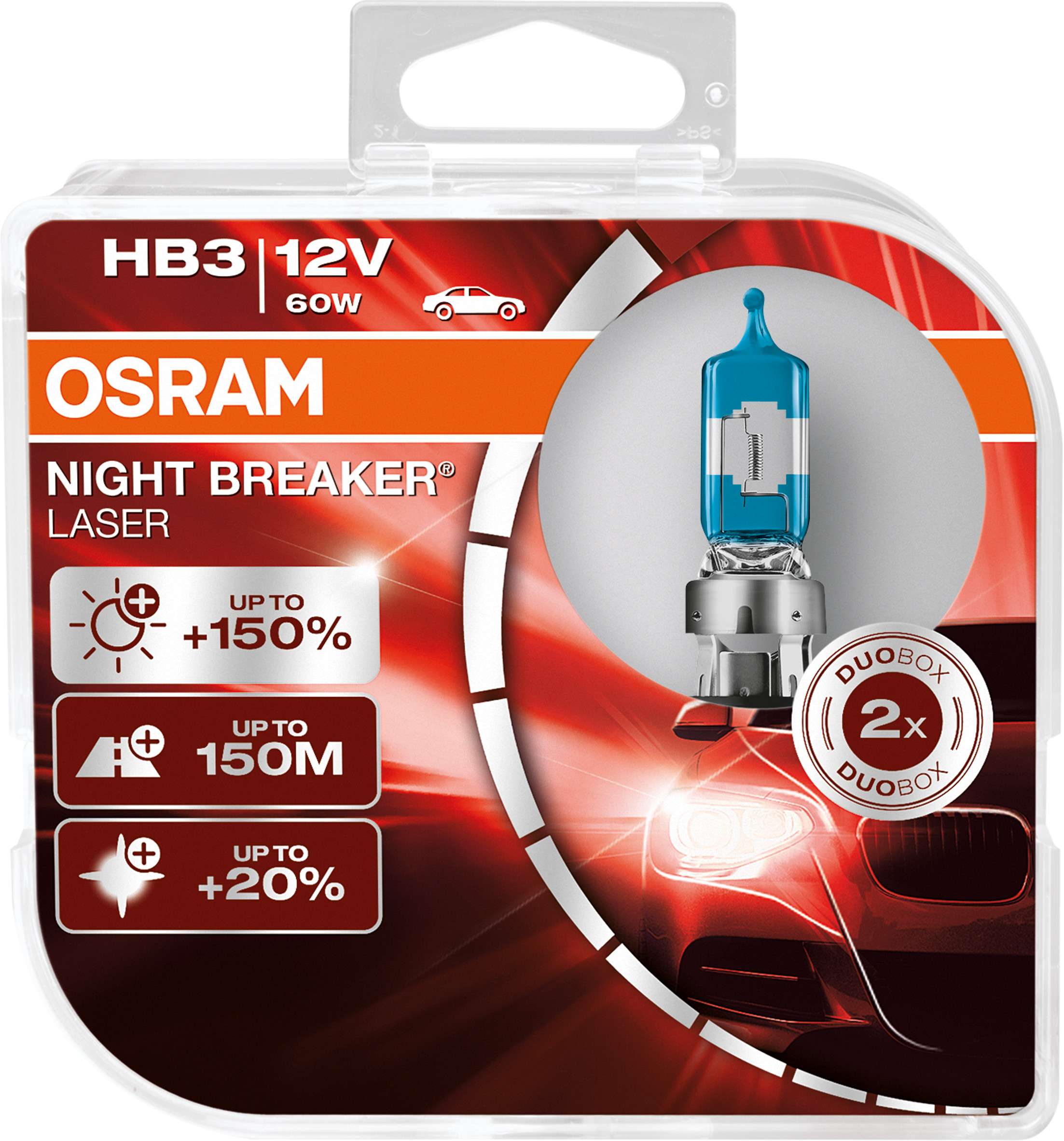 Lampade OSRAM HB3 NIGHT BREAKER® LASER Duo Box +150%