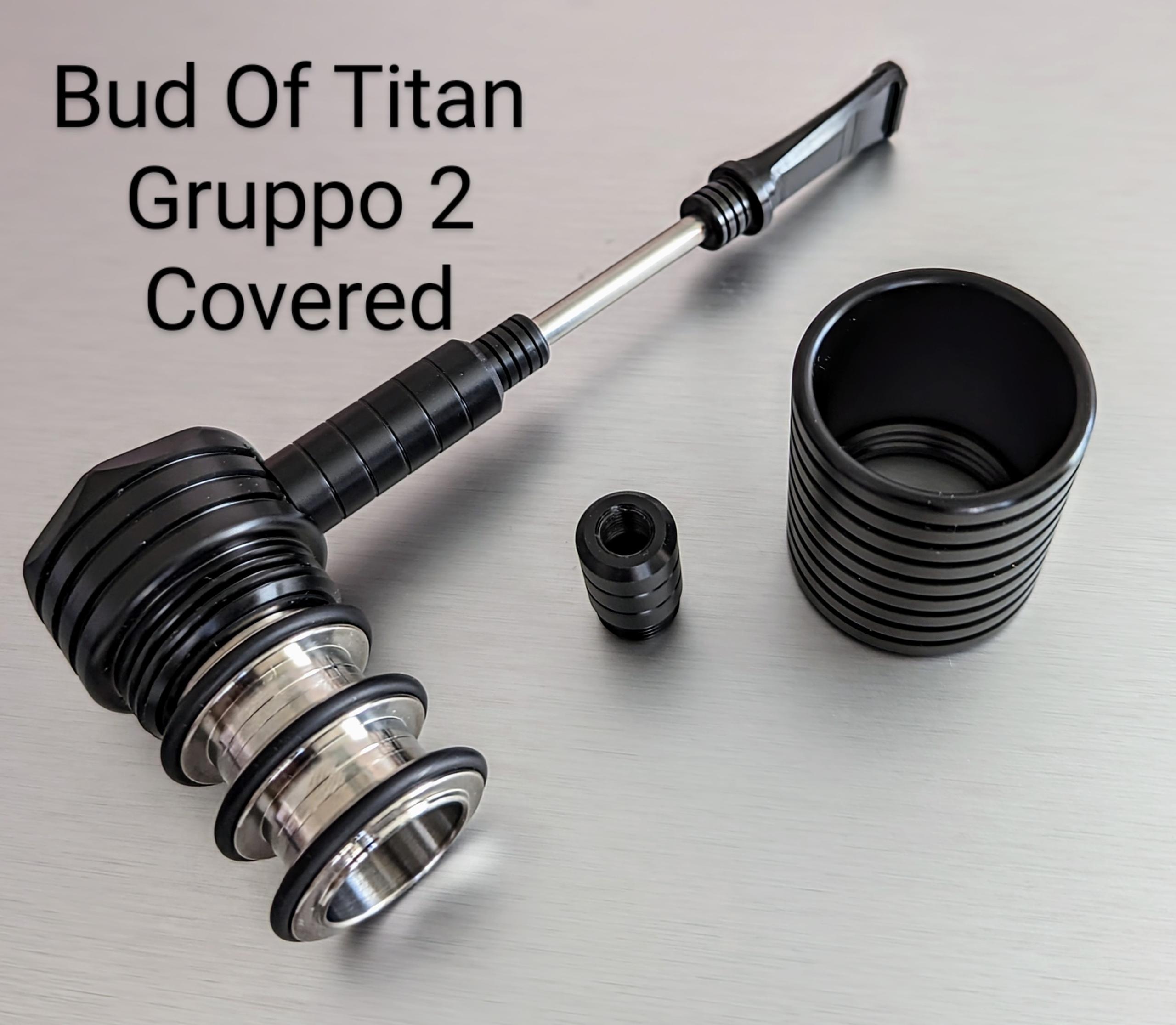 Job Pipe Bud Of TITAN Black Delrin Base and Cover Filter 9 mm Gruppo 2