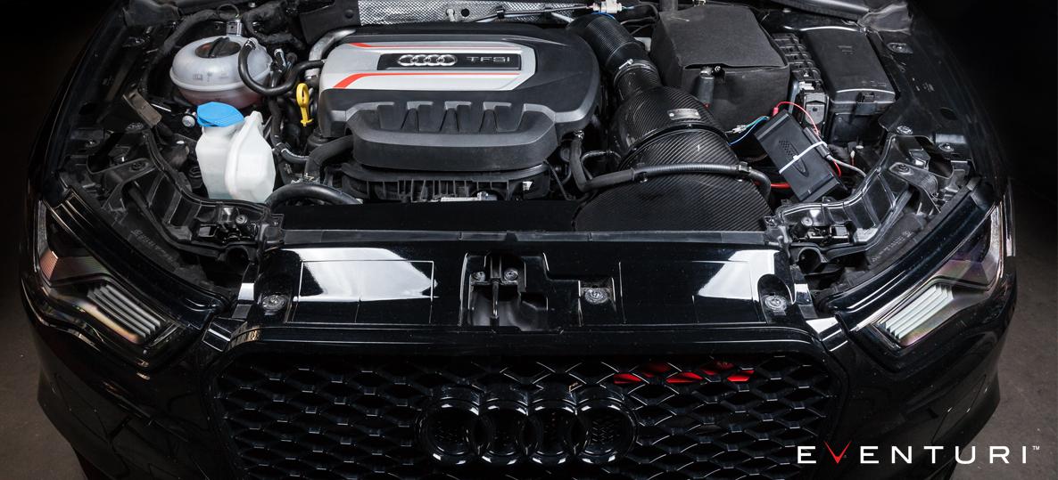 Audi S3 8V 2.0 TFSI Full Black Carbon intake - EVENTURI EVE-2TFSI-CF-INT