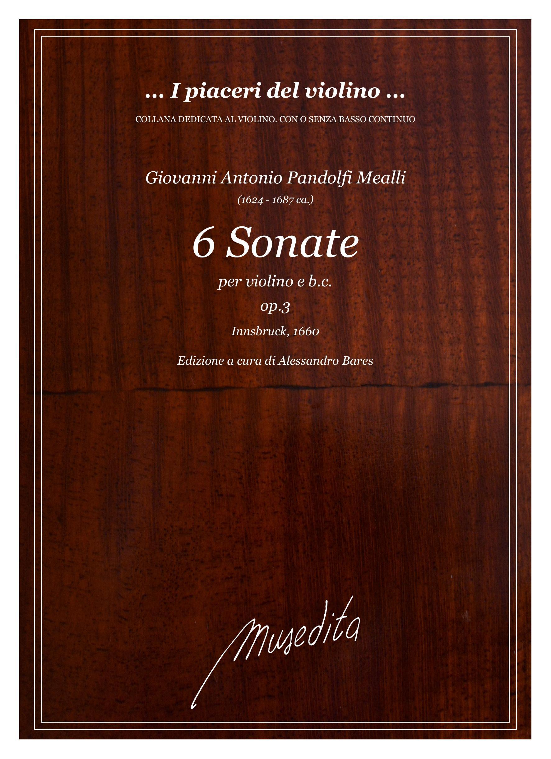 G.A.Pandolfi Mealli: Sonate op.3 (Innsbruck, 1660)