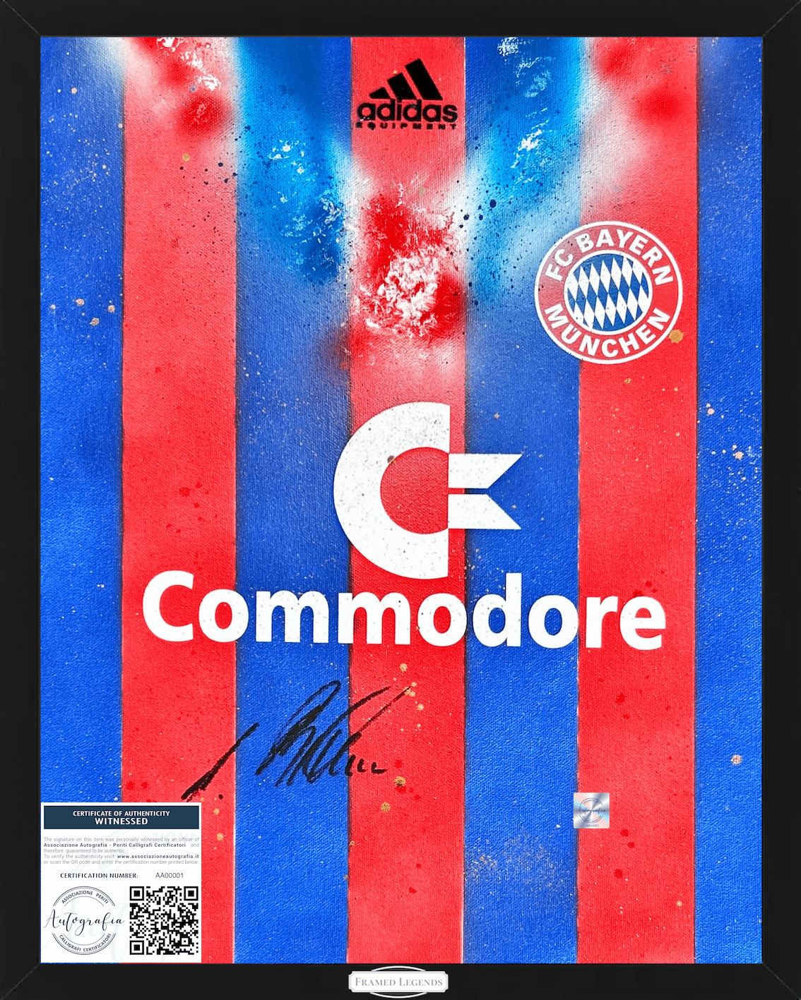 Artwork Bayern Monaco Theme Andreas Brehme Limited Edition