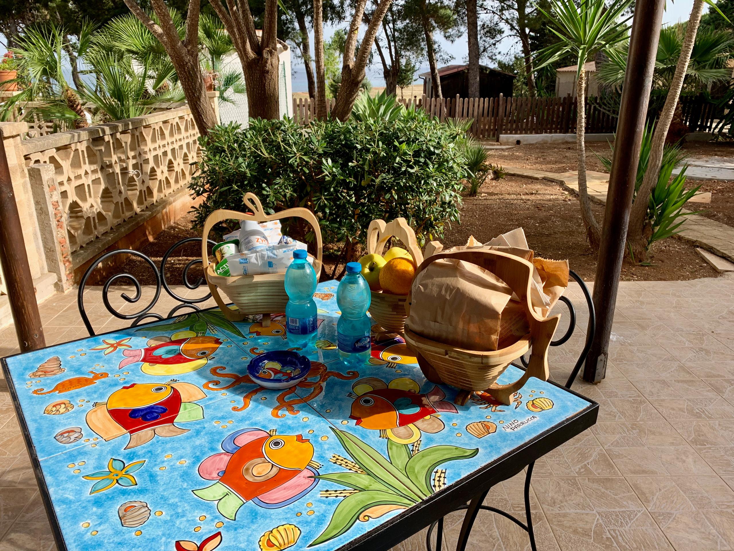 La colazione alla Pineta sul Mare