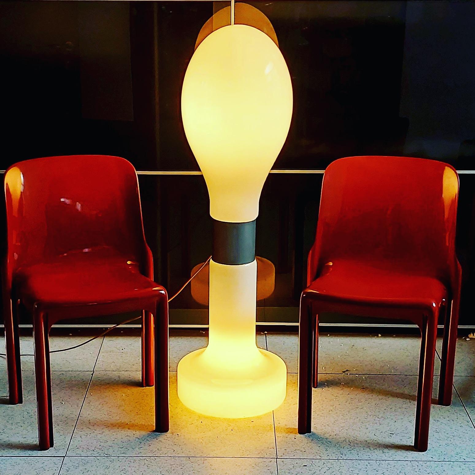 Rara lampada a piantana Mazzega design anni 70