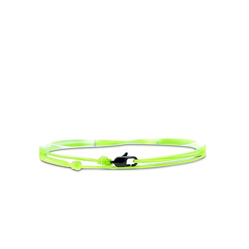 Bracciale In Tessuto Minimalista - 100% Impermeabile e Regolabile (Verde Neon Nero) - 9,99€