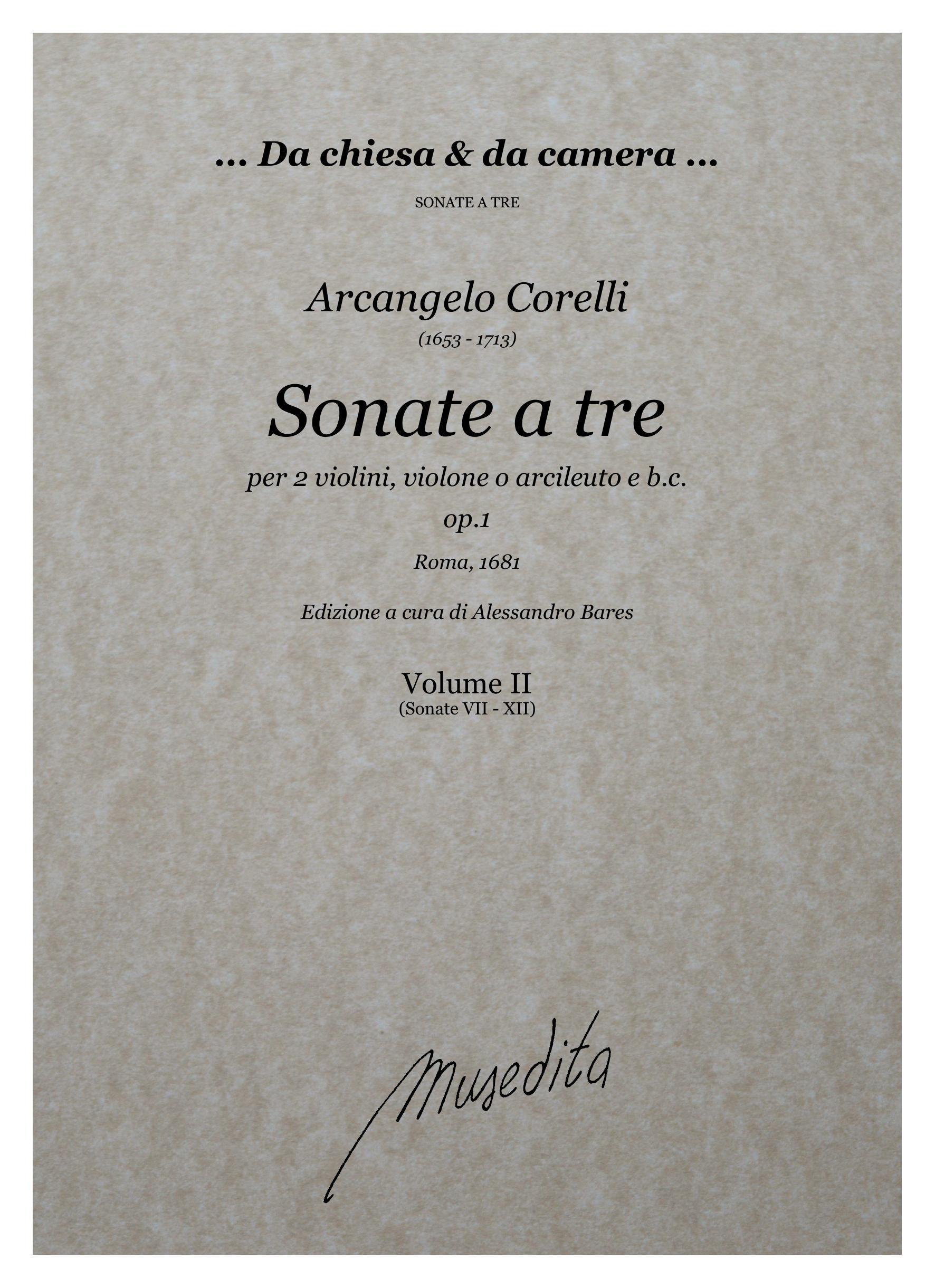 A.Corelli: Sonate a tre op.1 (Roma, 1681)