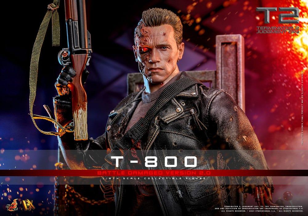 Hot Toys TERMINATOR 2 T-800 Battle Damaged 2.0 FIGURE 1/6