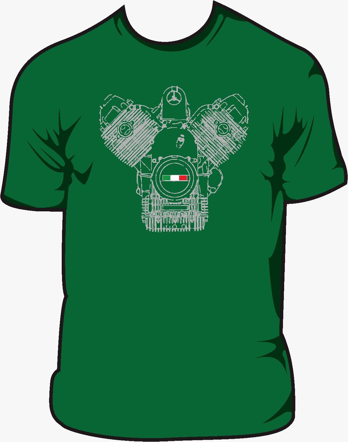 T-shirt motore verde