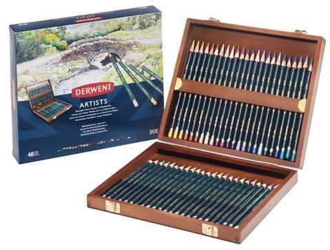 DERWENT - Artists Pencils 48 Wooden Box