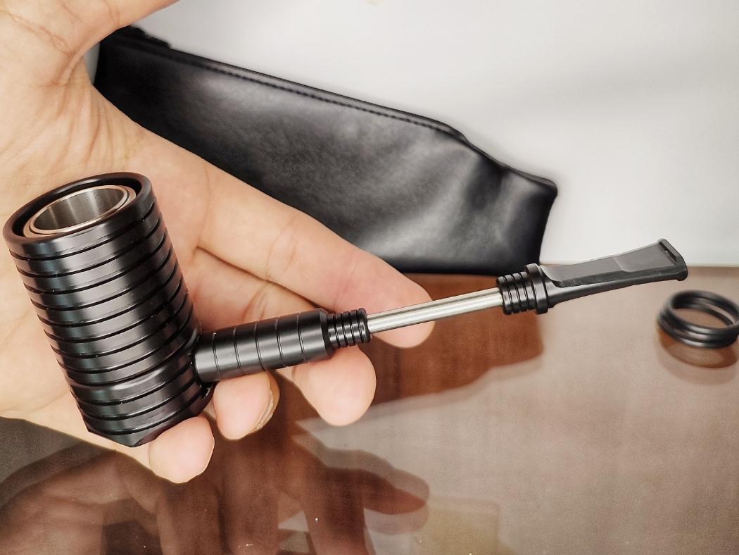 Job Pipe Bud Of Steel Black Delrin Base and Cover Filter 9 mm -Gruppo 3 -