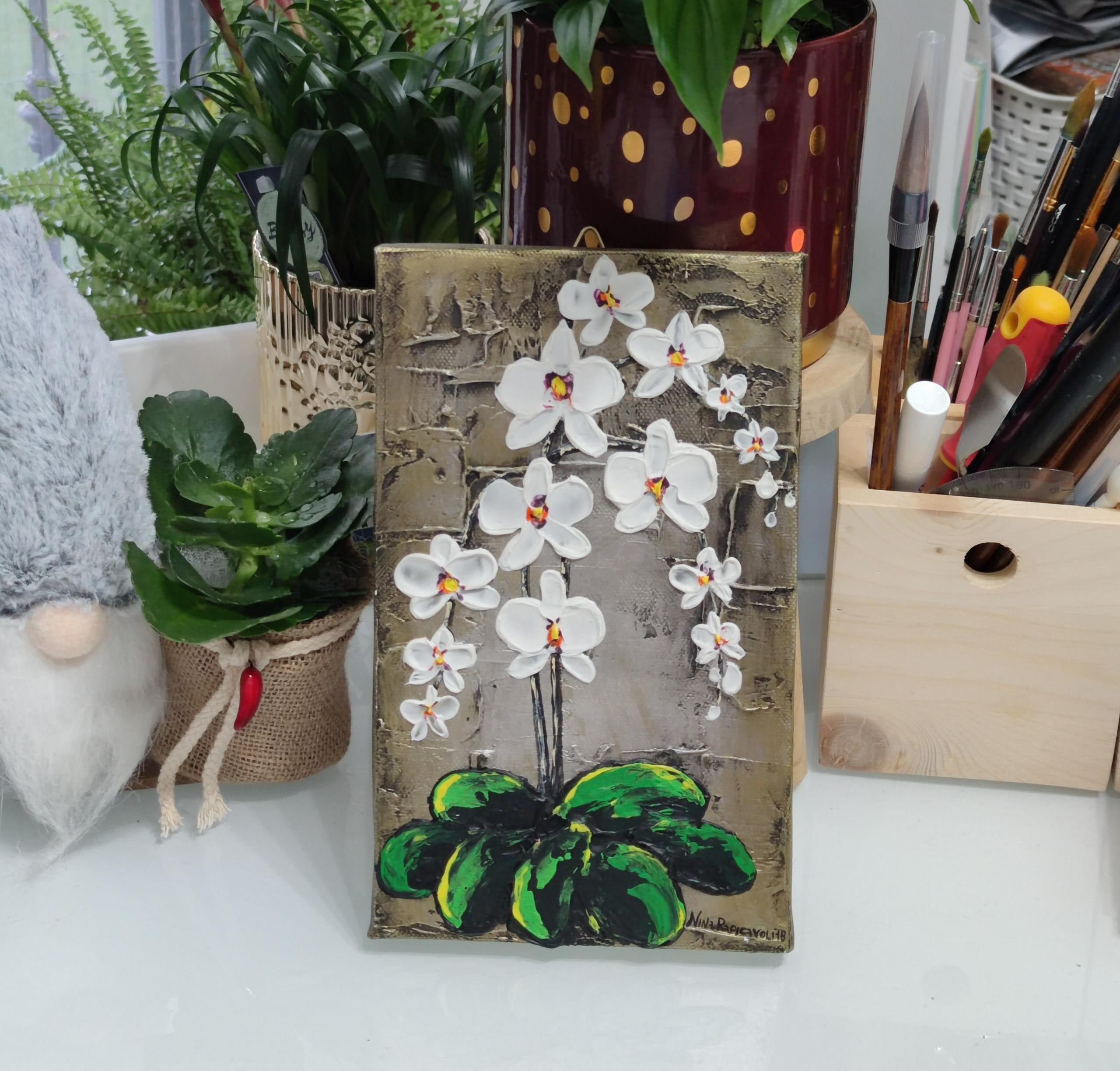 Orchidea bianca Dipinto