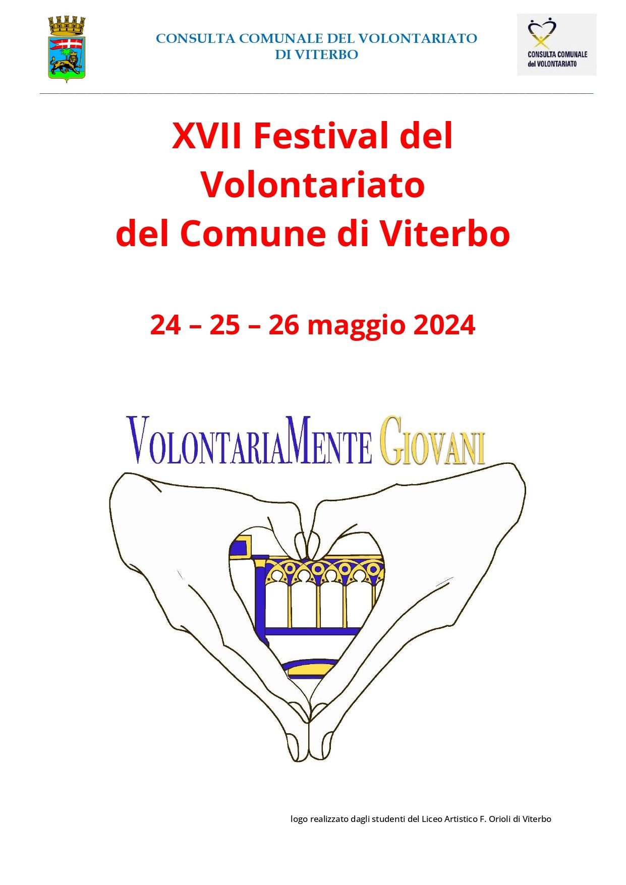 Il 26 maggio al Festival del volontariato a Viterbo