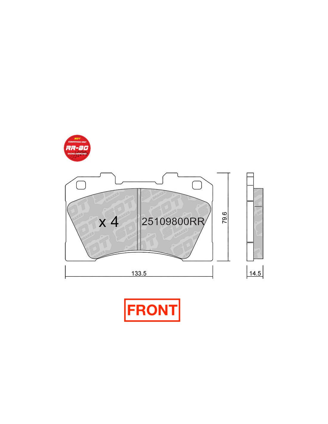 Toyota Yaris GR Front / Rear Brake Pads - SDT Brake