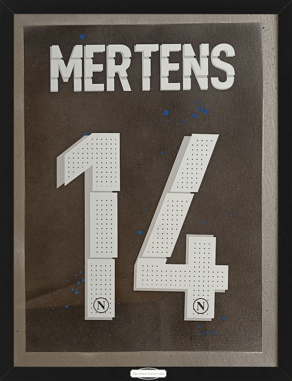 Artwork SSC Napoli Football Theme Dries Mertens Limited Edition