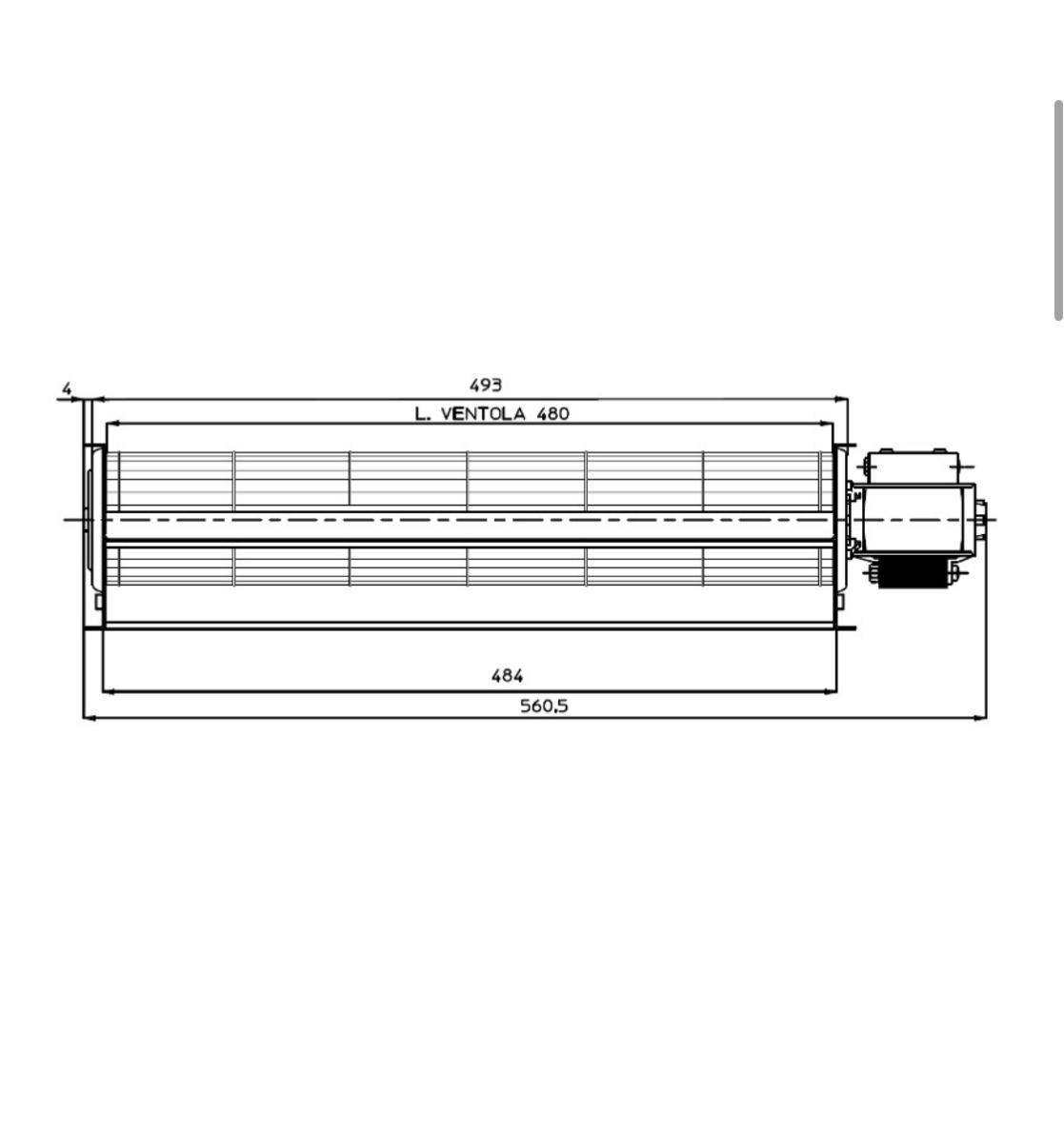 14706043 Ventilatore scambiatore aria calda per stufe e caldaie a Pellet