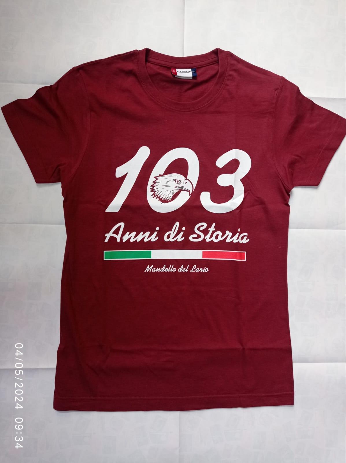 T-shirt 103 bordeaux