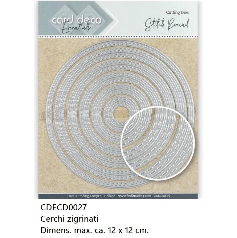 Fustelle geometriche con Embossing - CDECD0027 Cerchi zigrinati