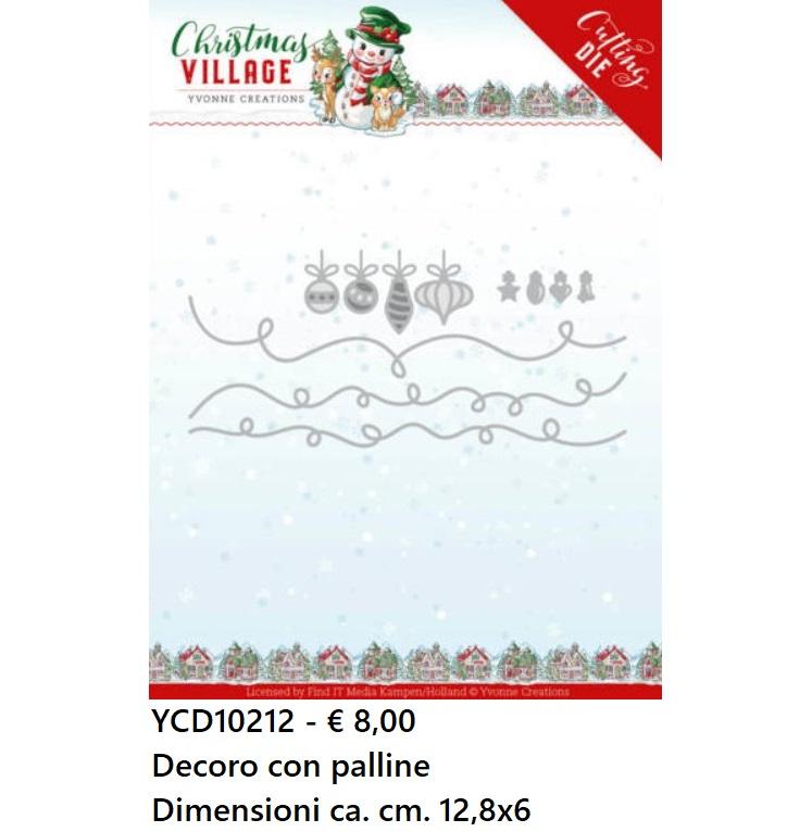 Fustelle Natale - YCD10212 - Decoro con palline