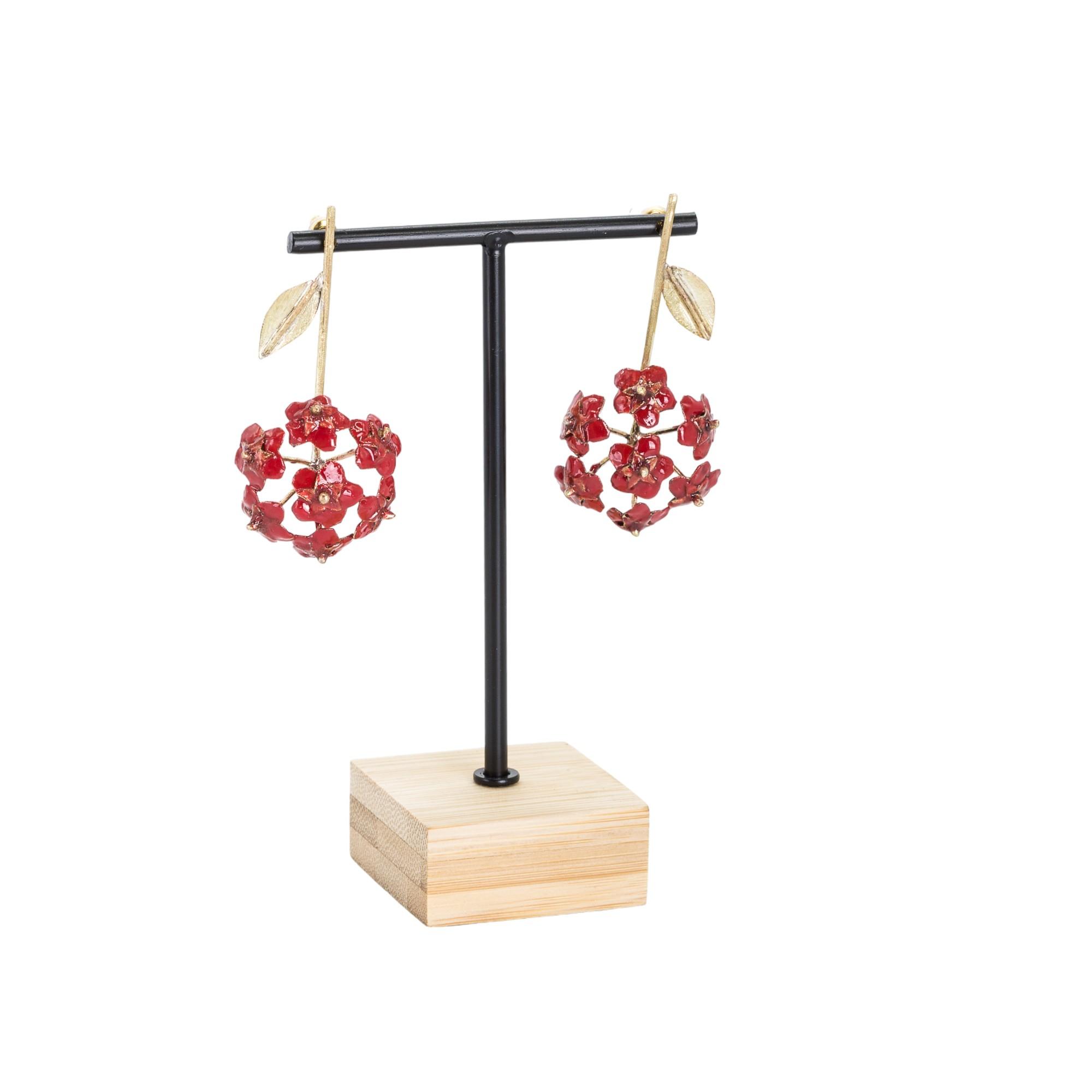 ORECCHINI HOYA ROSSA: RED HOYA EARRINGS: