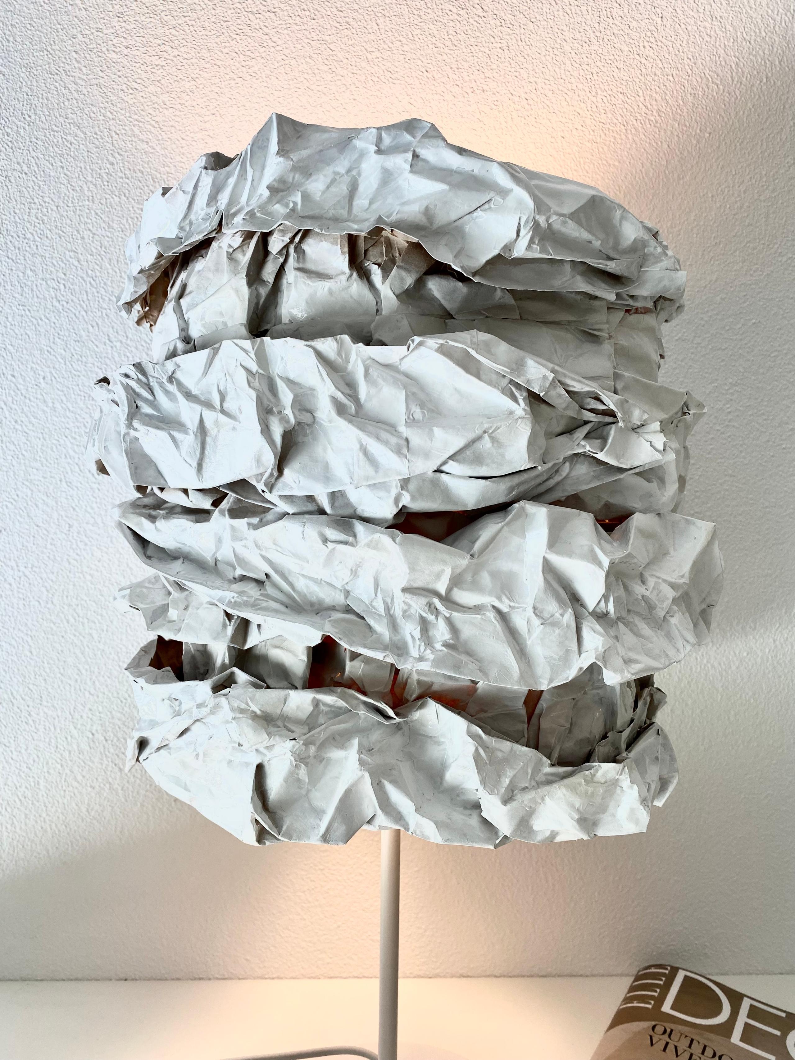 Table Lamp with recycled paper