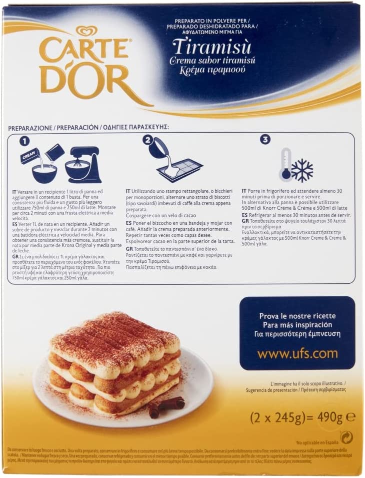 Carte d’Or preparato per Tiramisù - 2 x 490g