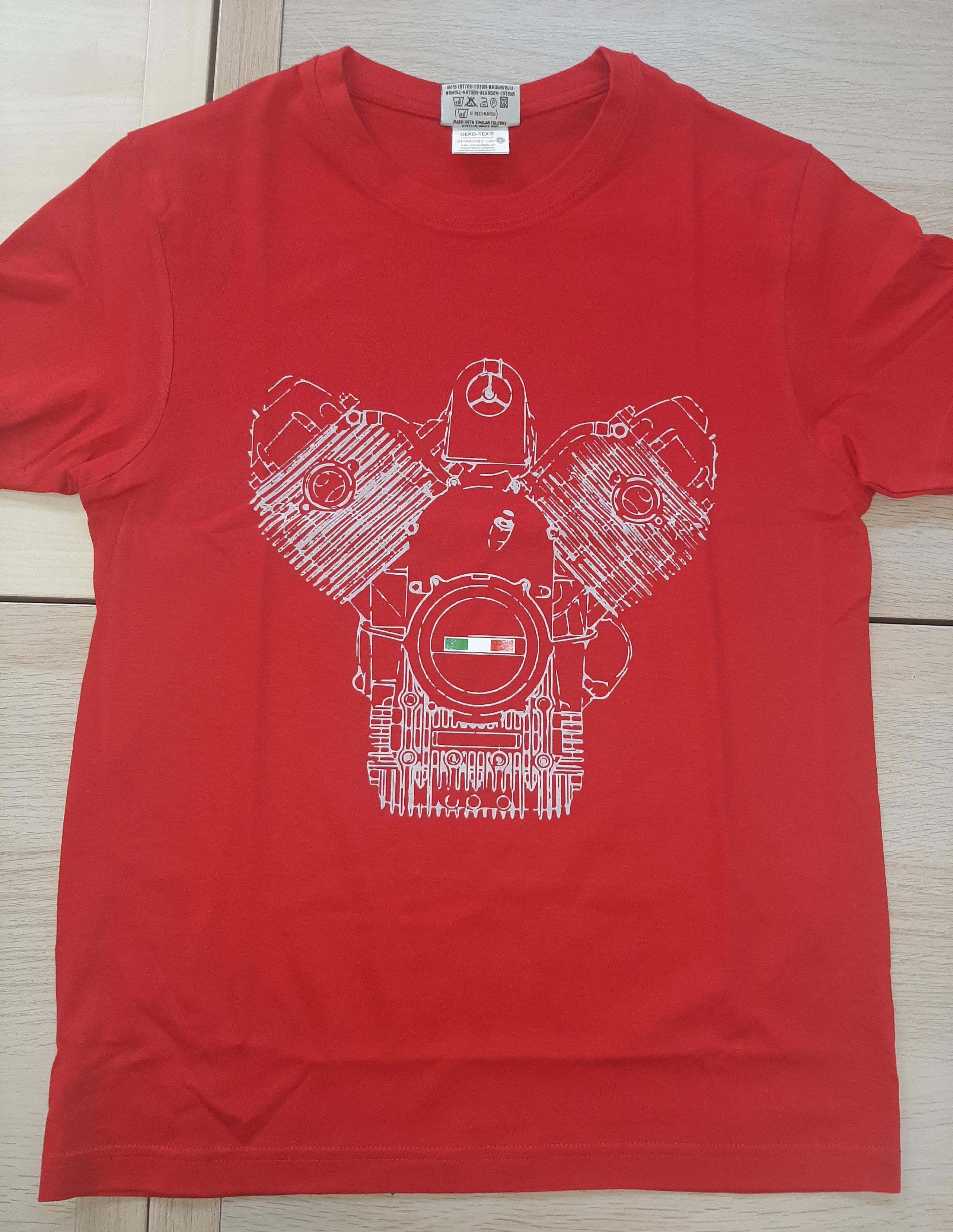 T-shirt motore rossa