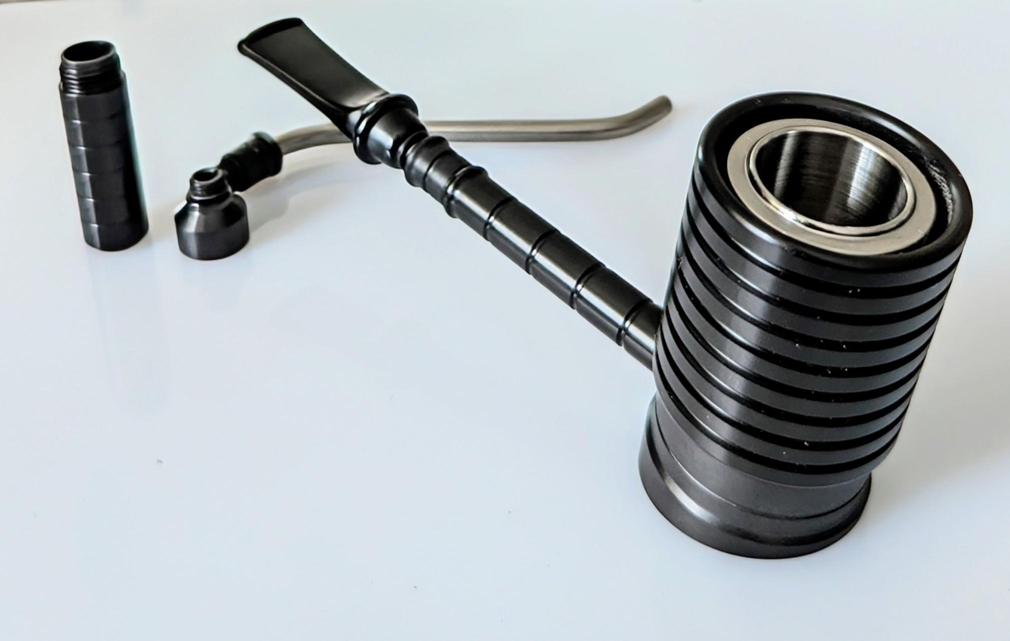 Job Pipe Power Bud Of Titan Peek Base (3 Pipe in Una) optionals Filtro 9 mm e doppio bocchino