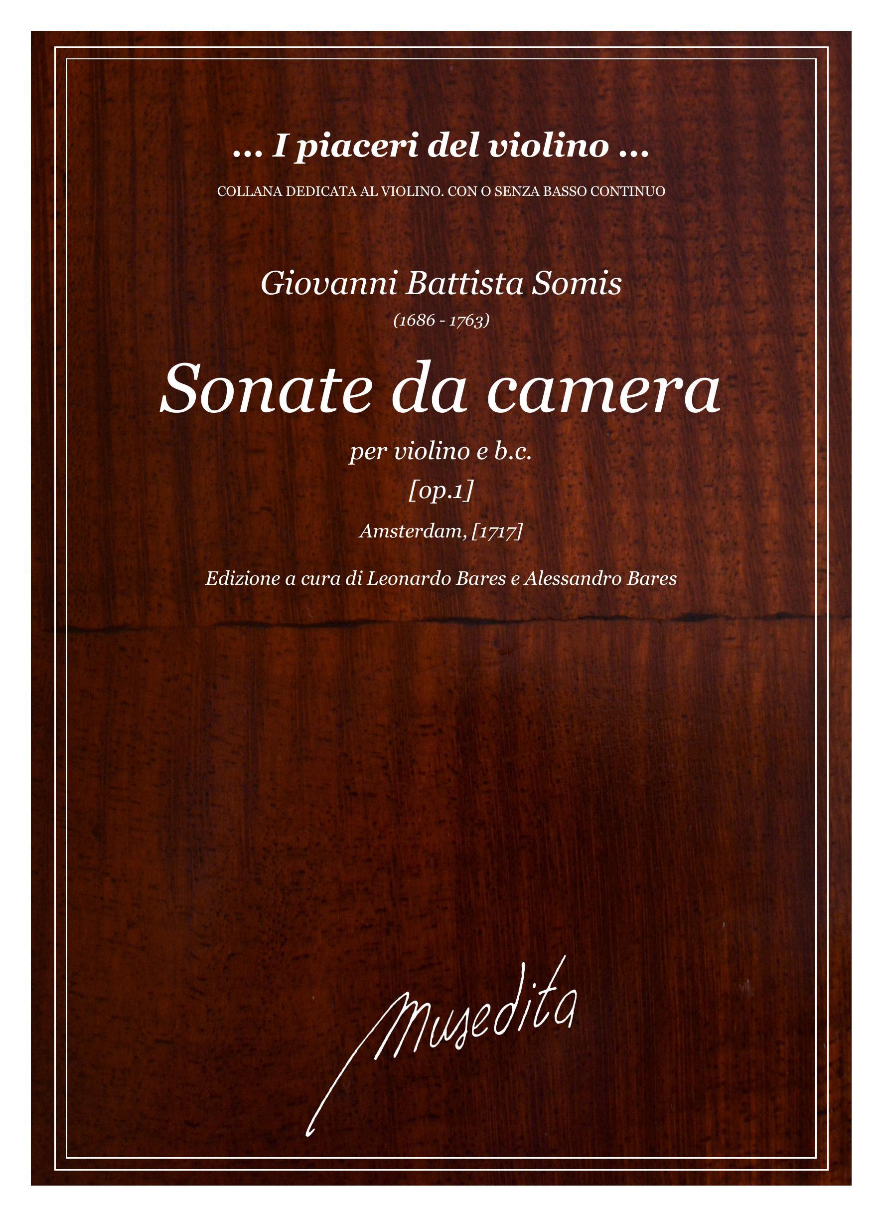 G.B.Somis: Sonate da camera [op.1](Amsterdam, [1717])