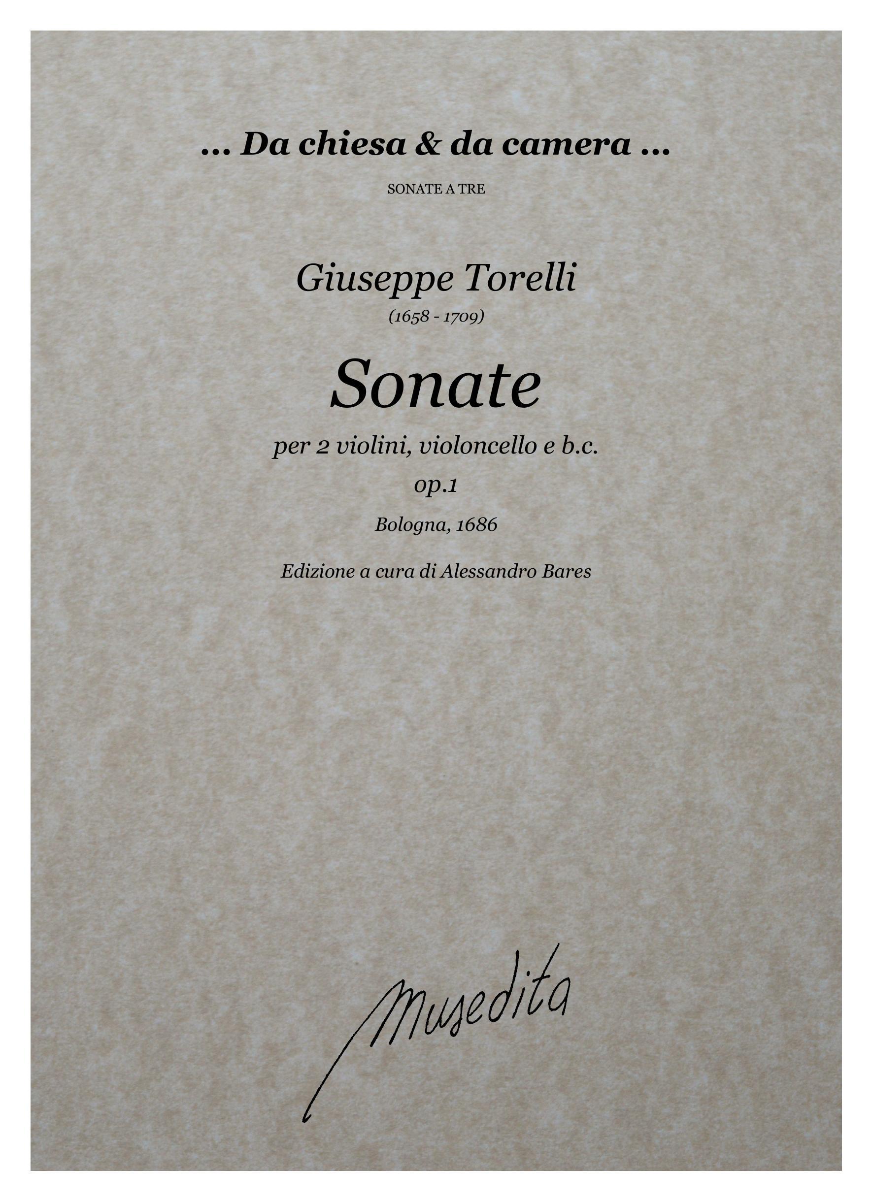 G.Torelli: Sonate a tre op.1 (Bologna, 1686)