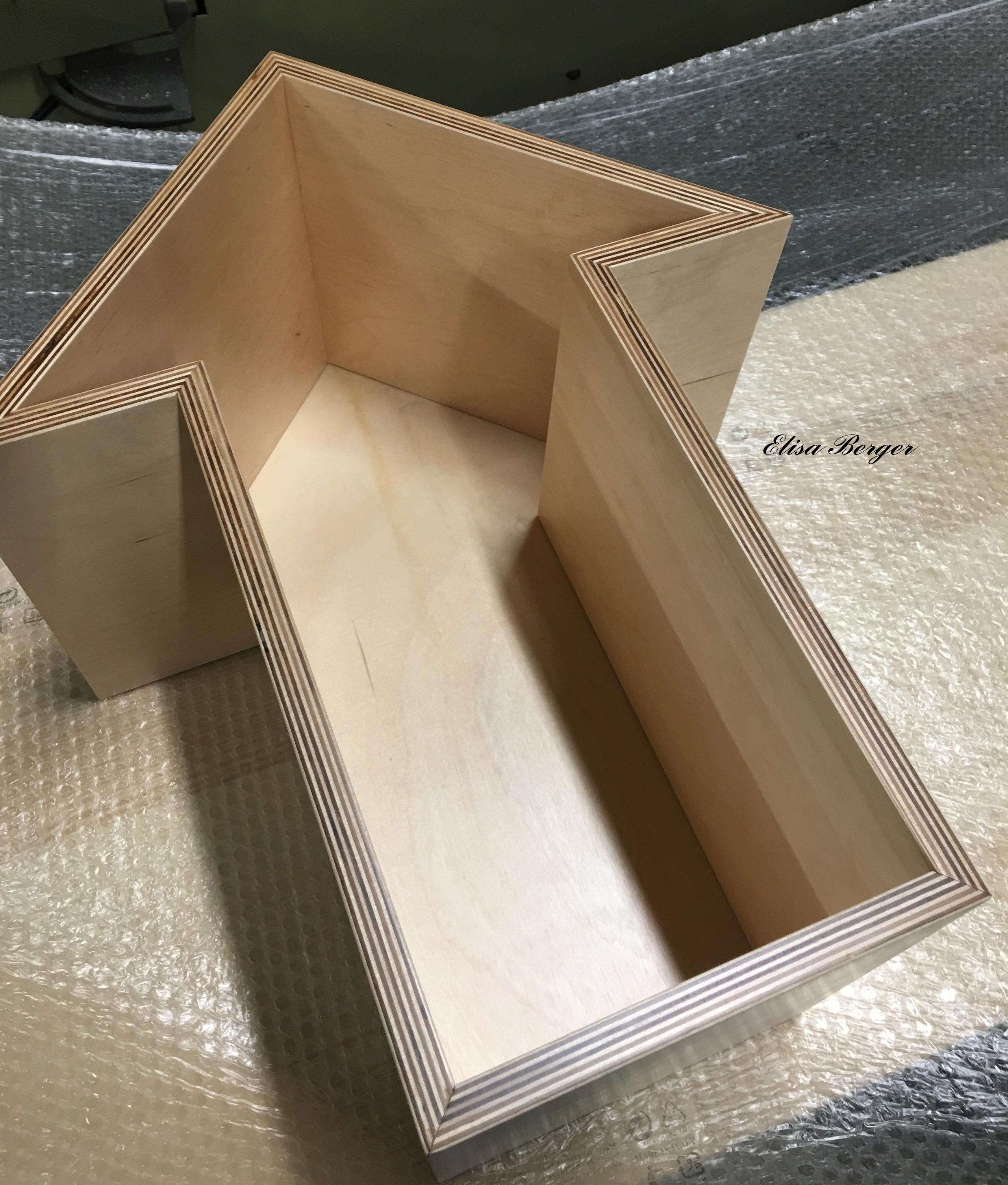1x ELECTRA WOOD Modular Shelf / Libreria modulare in legno