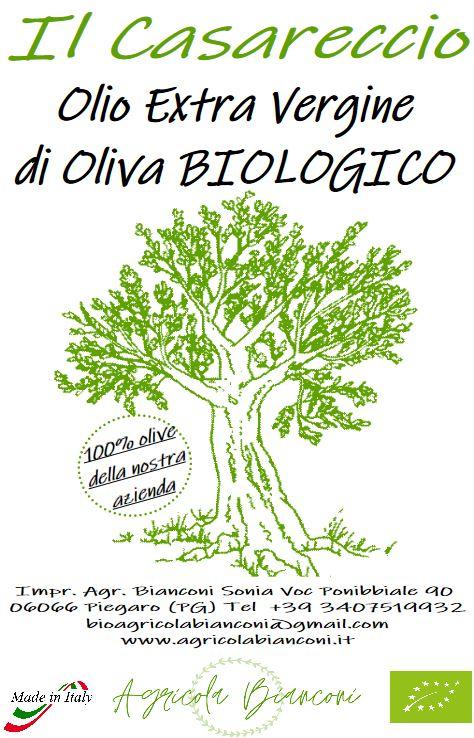 OLIO EXTRAVERGINE D'OLIVA 2022 BIOLOGICO - BOTTIGLIA