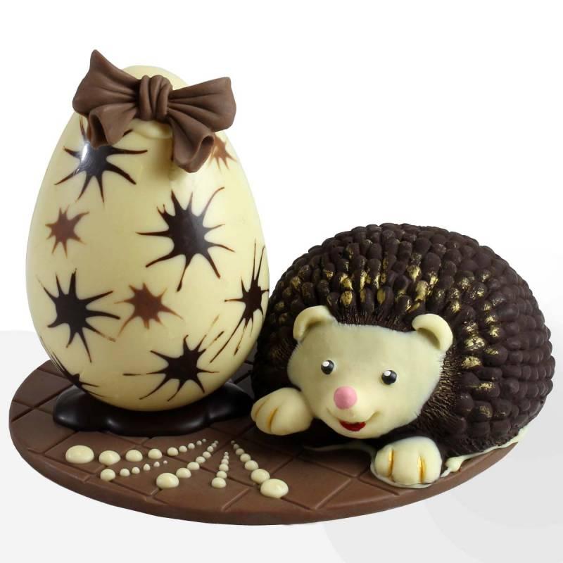 Composizione di cioccolato “Riccio e Uovo di Pasqua” 19