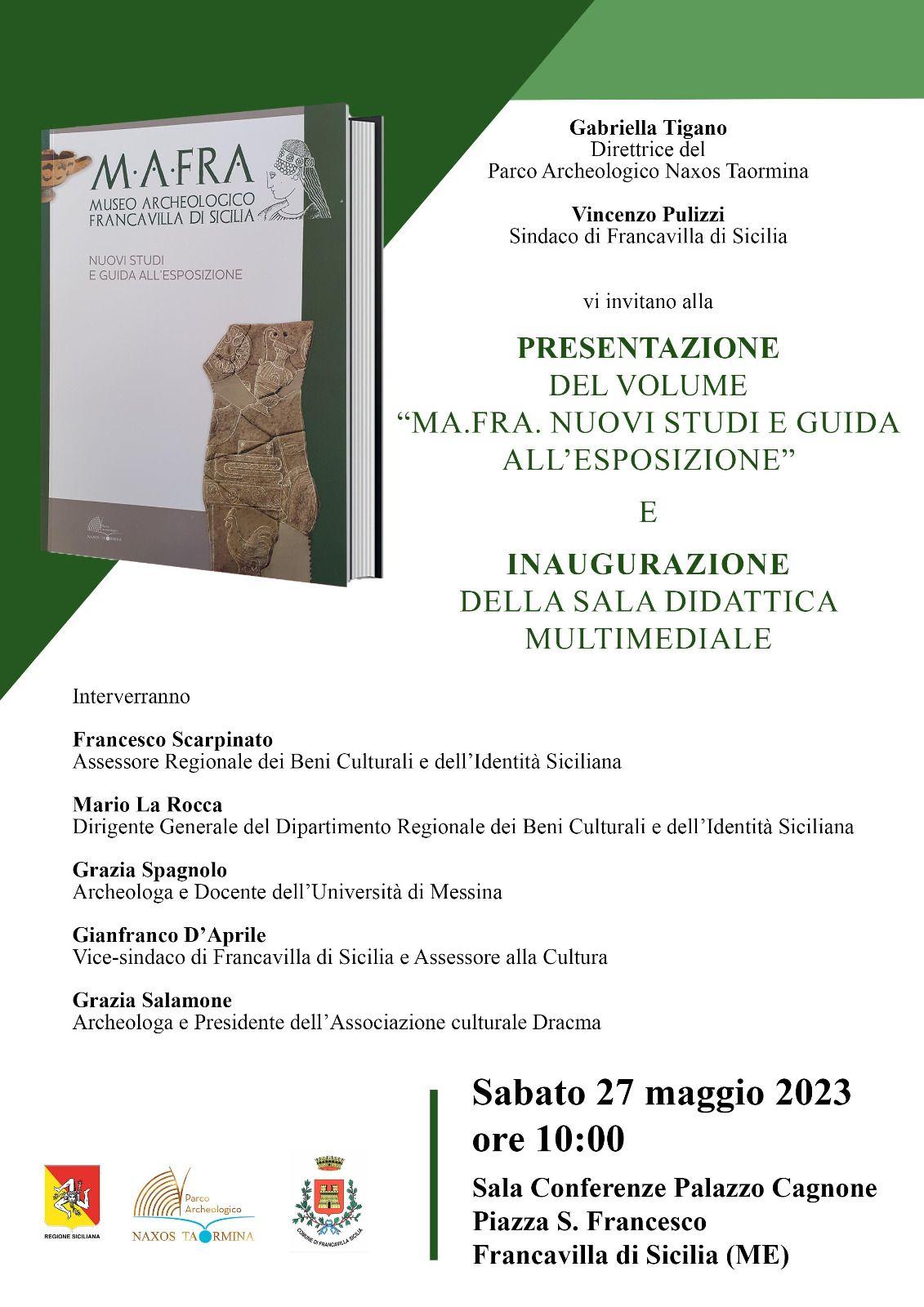 Locandina INAUGURAZIONE sala didattica MAFRAjfif