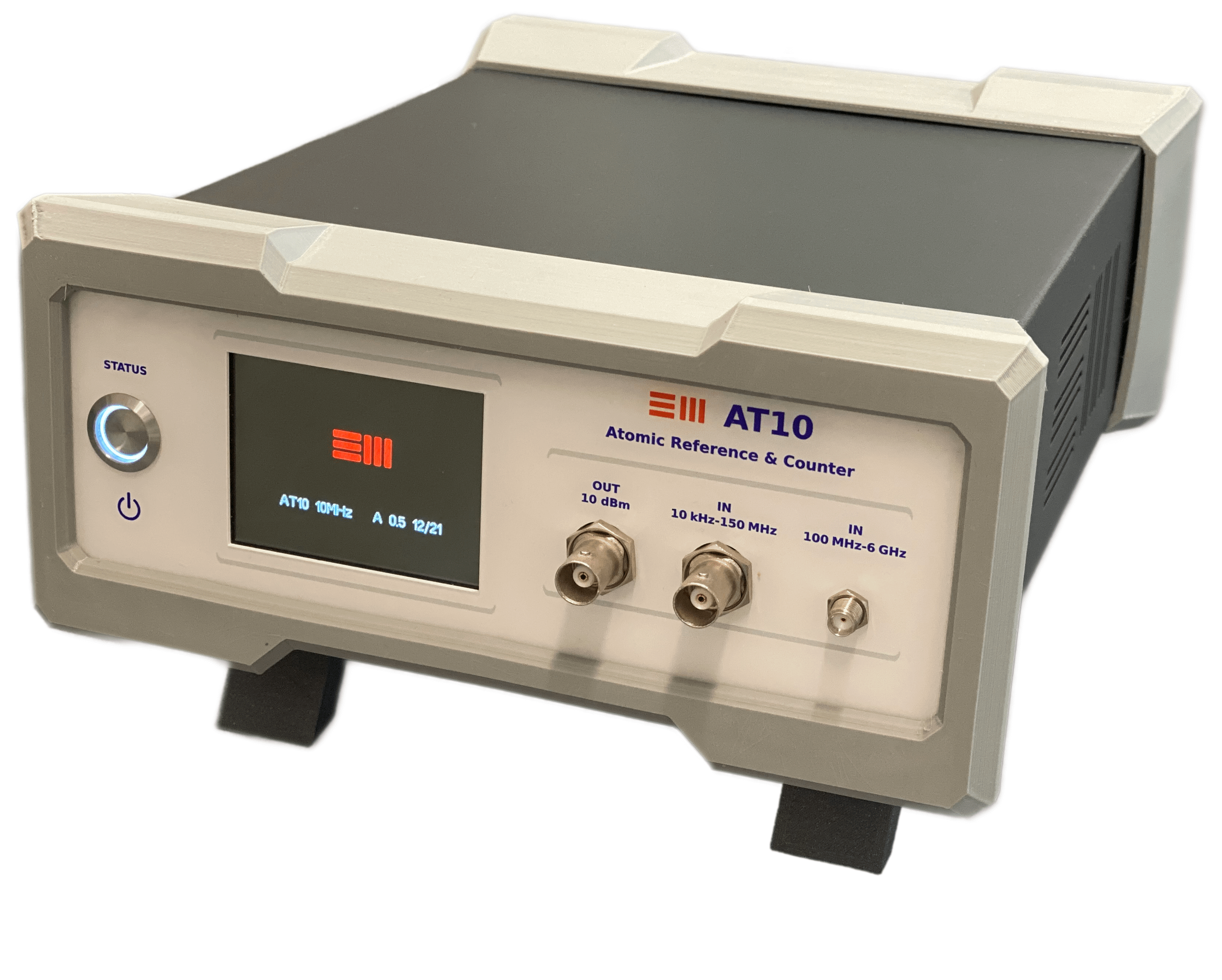 AT10 Atomic Reference and Counter - High-precision and high-accuracy atomic rubidium frequency reference and frequency counter