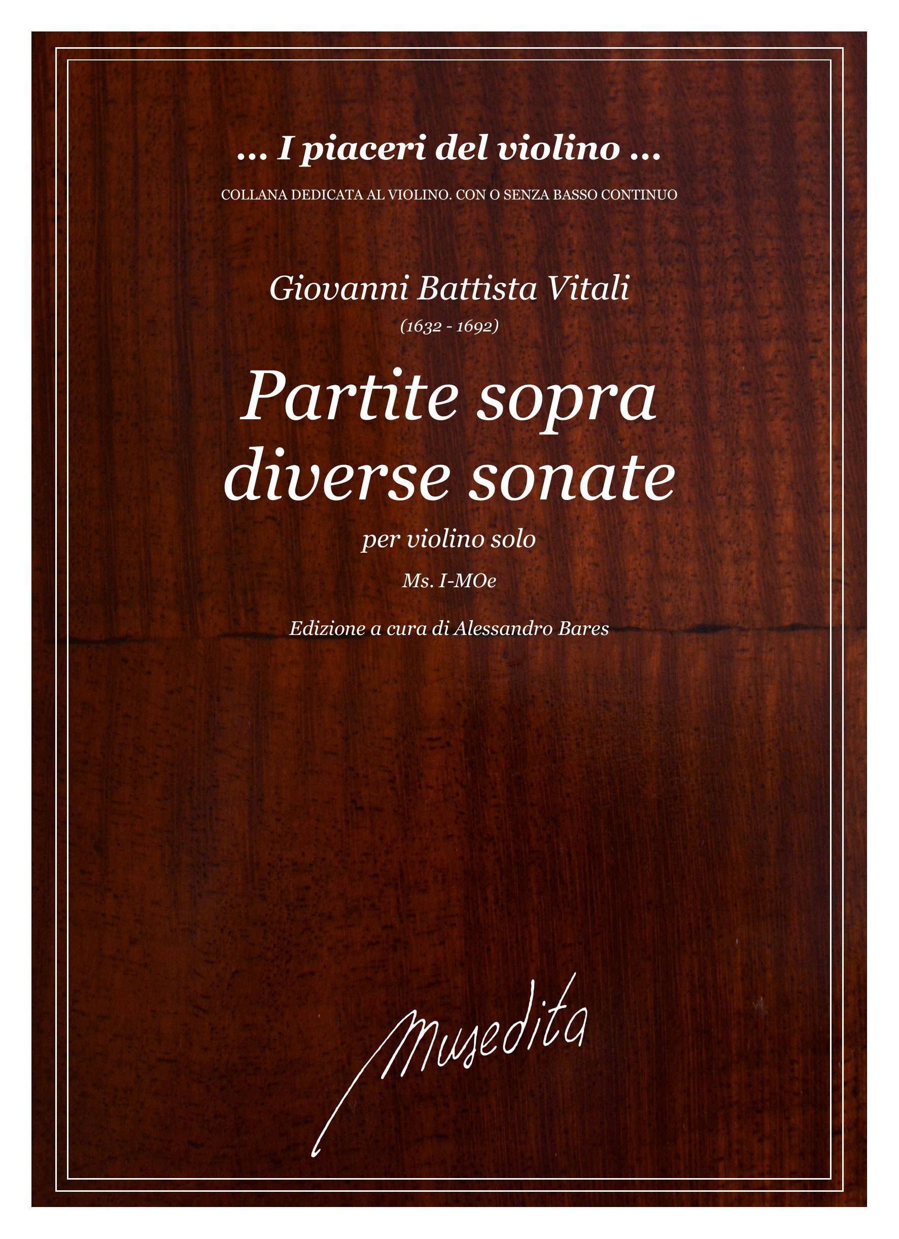 G.B.Vitali: Varie partite sopra diverse sonate per il violino (Ms, I-MOe)