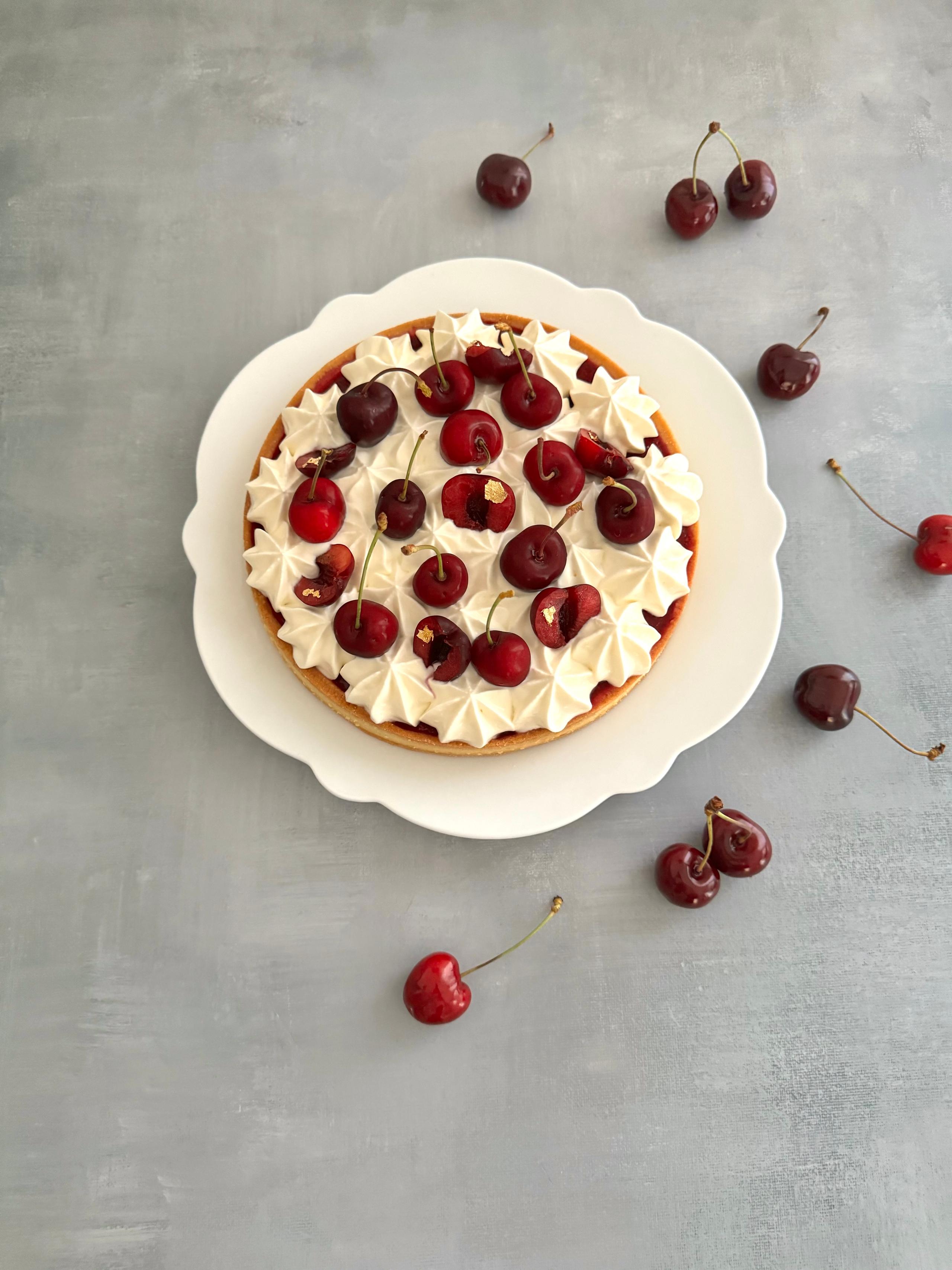 Crostata ciliegie e ricotta