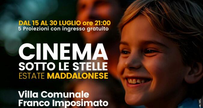 Cinema sotto le stelle. Nella villa comunale il cinema parte all’aperto