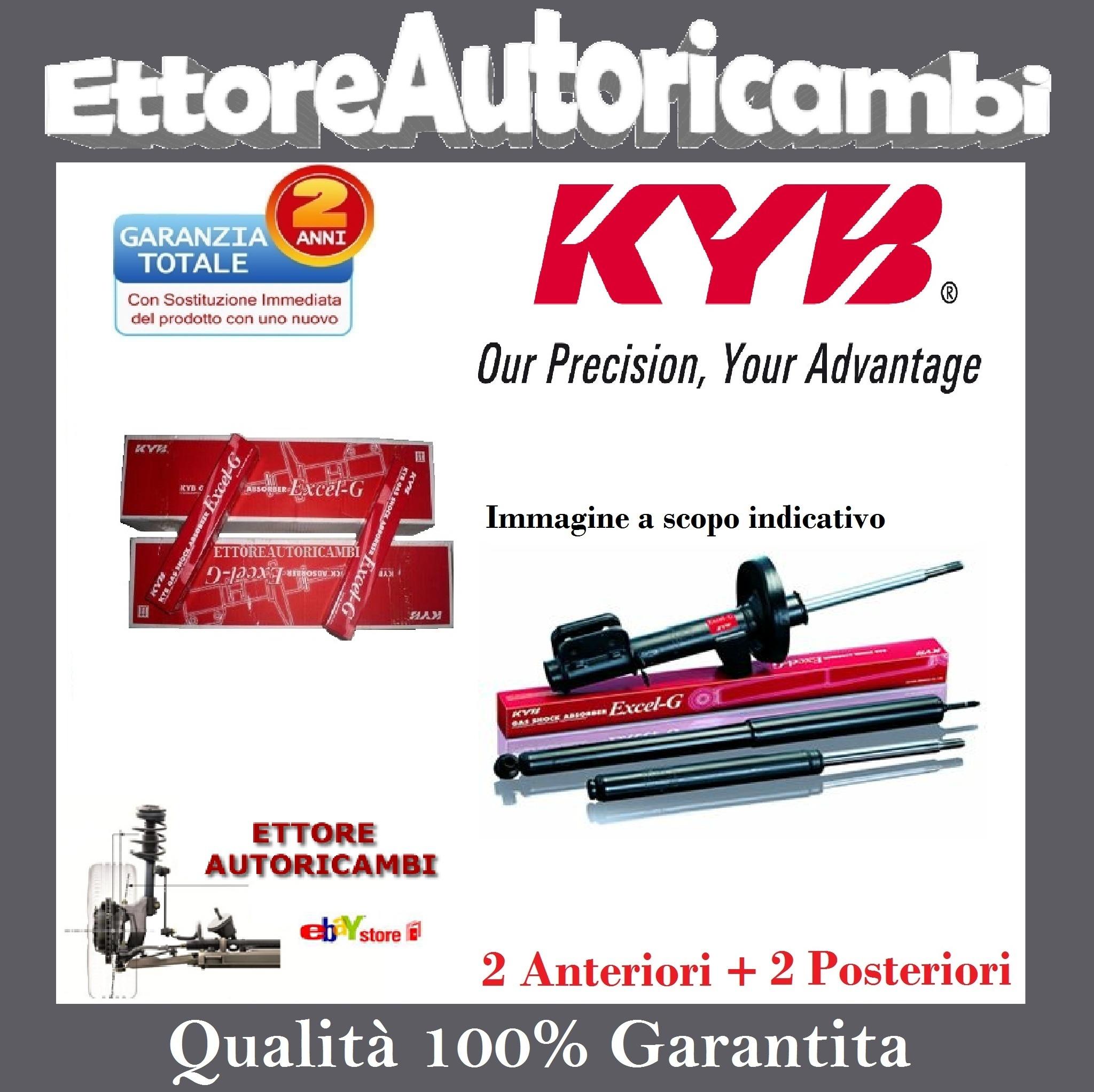 KIT 4 AMMORTIZZATORI KAYABA AYGO / C1 / 107 DAL 2005 AL 2014 - DOPPIO EFFETTO