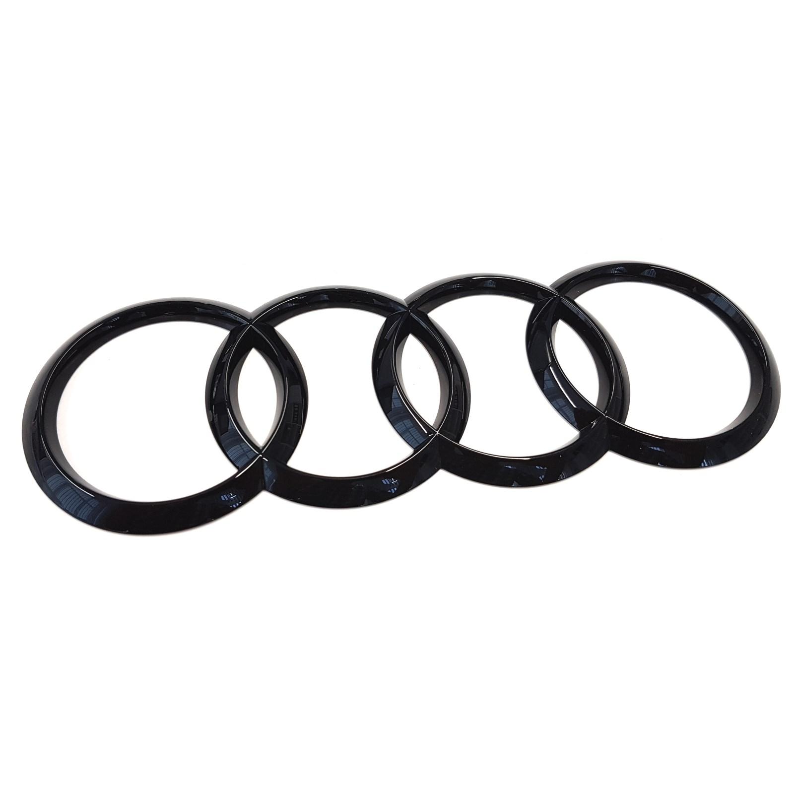 Adesivo emblema logo quattro anelli posteriore Black edition originale Audi A3 8VA Sportback