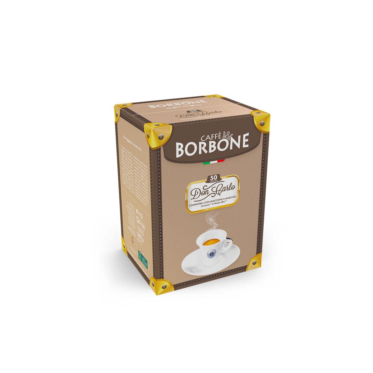 50 RED Blend Capsules Compatible Borbone Don Carlo