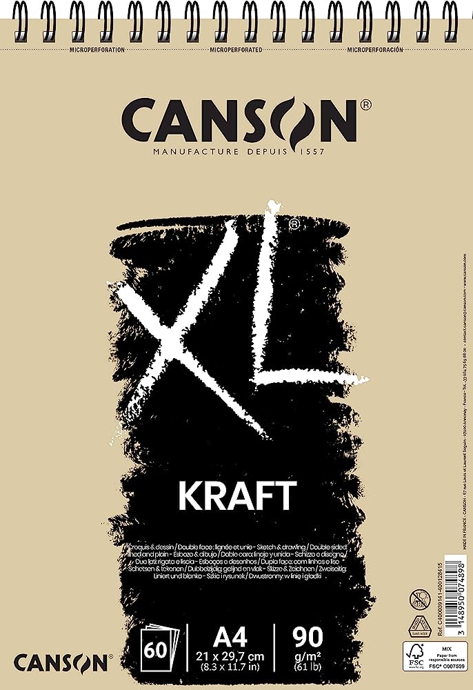 Canson Kraft - Blocco da schizzo e disegno