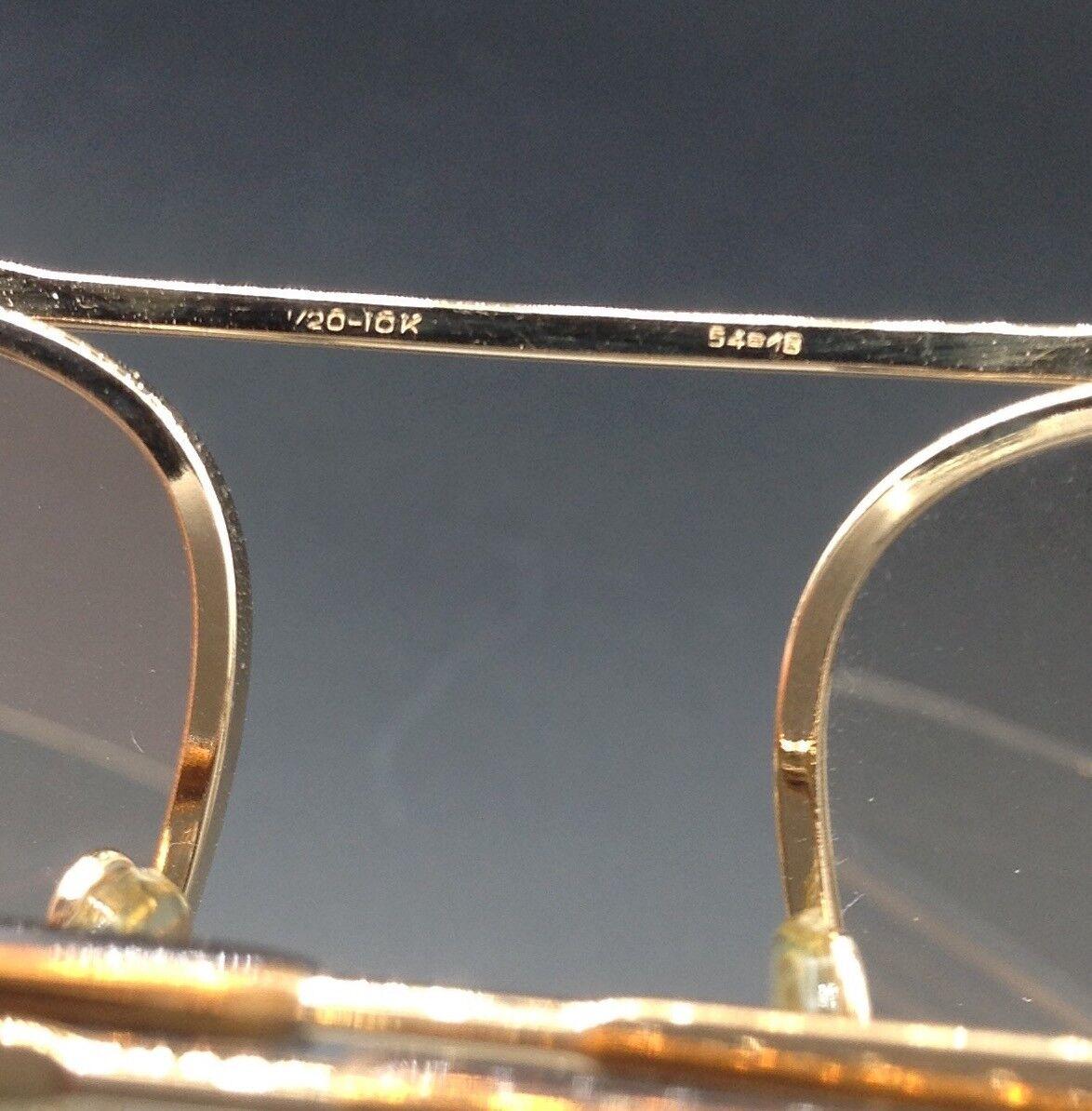 Ray Ban Bausch&Lomb B&L 1/20-10k gold laminated Vintage oro laminato gold frame eyewear