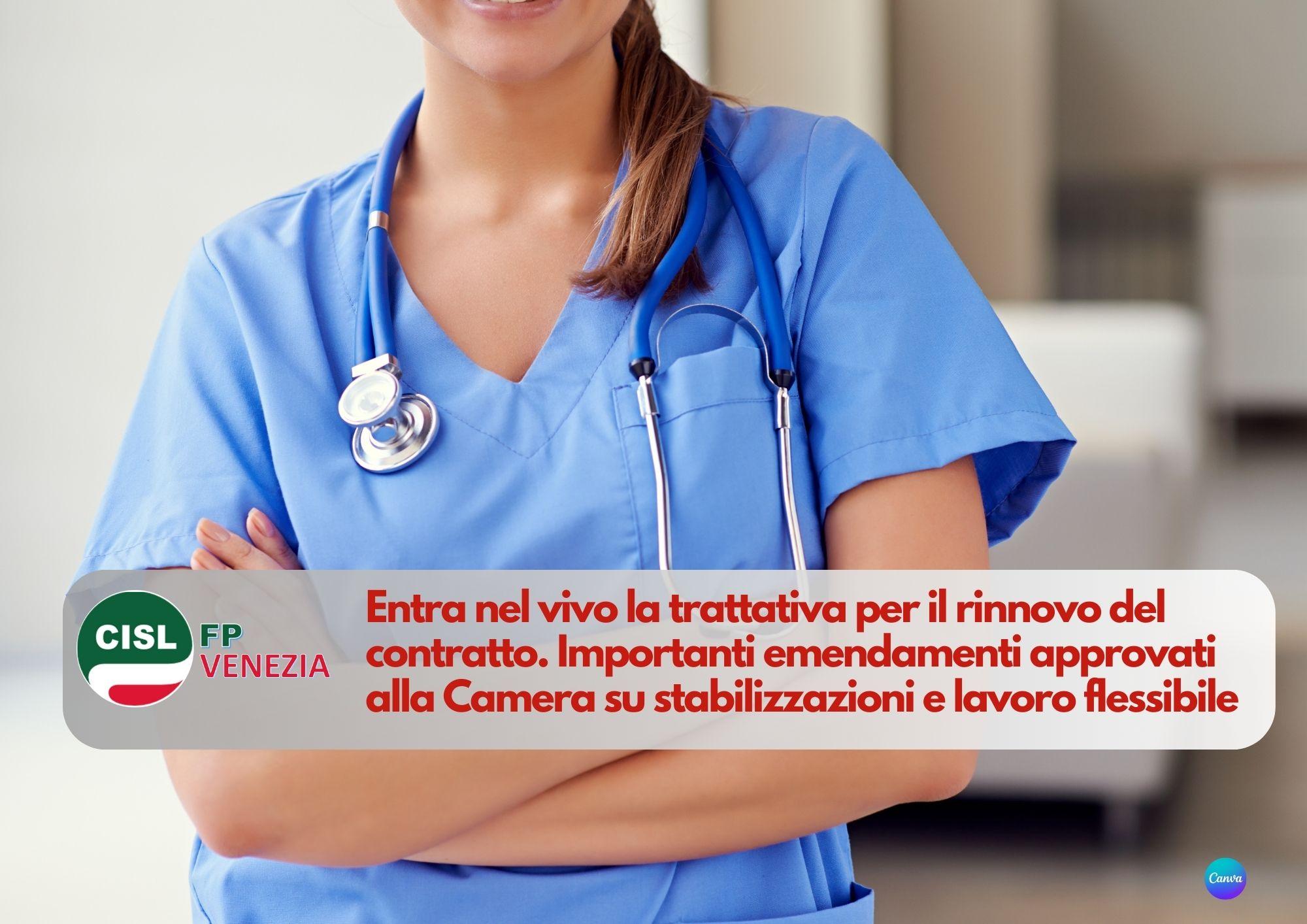 CISL FP Venezia. Sanità: il punto sulla trattativa contrattuale e gli emendamenti legge 19/2024