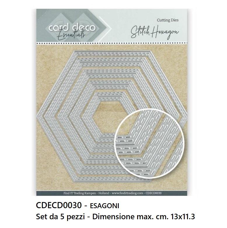 Fustelle geometriche con Embossing- CDECD0030 Esagoni